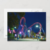 Roller onderzetter pretpark briefkaart (Voorkant / Achterkant)