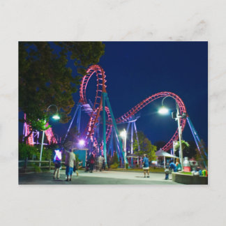 Roller onderzetter pretpark briefkaart