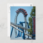 Roller onderzetter pretpark briefkaart (Voorkant / Achterkant)