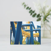 Roller onderzetter pretpark briefkaart (Staand voorkant)