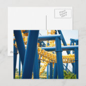 Roller onderzetter pretpark briefkaart (Voorkant / Achterkant)