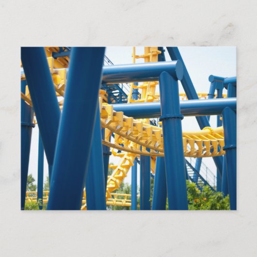 Roller onderzetter pretpark briefkaart (Voorkant)