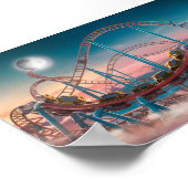 Roller onderzetter- Pretpark Poster (Hoek)