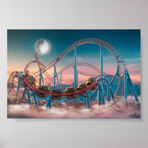 Roller onderzetter- Pretpark Poster