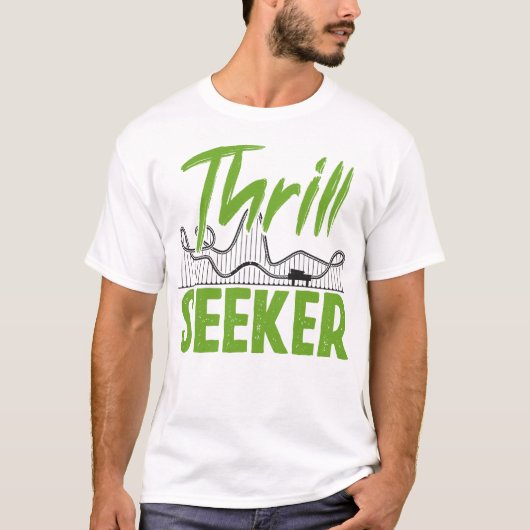 Roller Onderzetter pretpark Thrill Seeker T-shirt (Voorkant)
