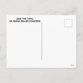 Roller Onderzetter Ride Poster Feestdagenkaart (Achterkant)