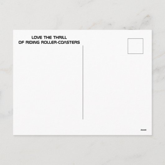 Roller Onderzetter Ride Poster Feestdagenkaart (Achterkant)