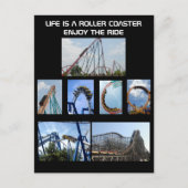 Roller Onderzetter Ride Poster Feestdagenkaart (Voorkant)