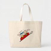 Roller Onderzetter Ride Tshirts en Gifts Grote Tote Bag (Voorkant)