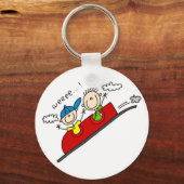 Roller Onderzetter Ride Tshirts en Gifts Sleutelhanger (Voorkant)