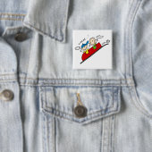 Roller Onderzetter Ride Tshirts en Gifts Vierkante Button 5,1 Cm (In situ)