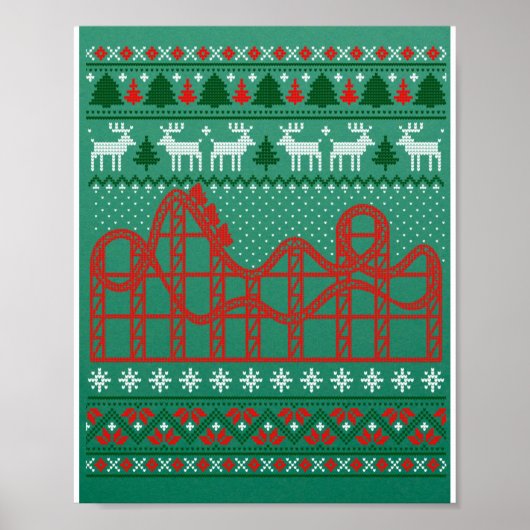 Roller Onderzetter Scene Ugly met kerstkeuken Poster (Voorkant)