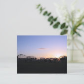 Roller Onderzetter Sunset Evening Briefkaart (Staand voorkant)