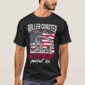 Roller Onderzetter Test Pilot  USA Vlagg Amusem T-shirt (Voorkant)