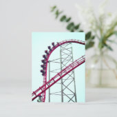 Roller Onderzetter X2 Six Flagers Magic Mountain Briefkaart (Staand voorkant)