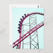 Roller Onderzetter X2 Six Flagers Magic Mountain Briefkaart (Voorkant / Achterkant)