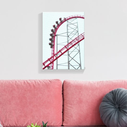 Roller Onderzetter X2 Six Flagers Magic Mountain Canvas Afdruk (Insitu (Woonkamer))