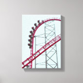 Roller Onderzetter X2 Six Flagers Magic Mountain Canvas Afdruk (Voorkant)