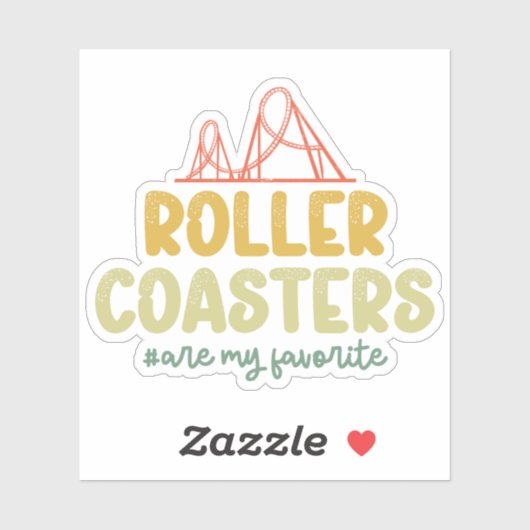 Roller Onderzetters zijn mijn favoriete avonturenp Sticker (Vel)