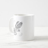 Roller Pigeon in Action Koffiemok (Voorkant links)