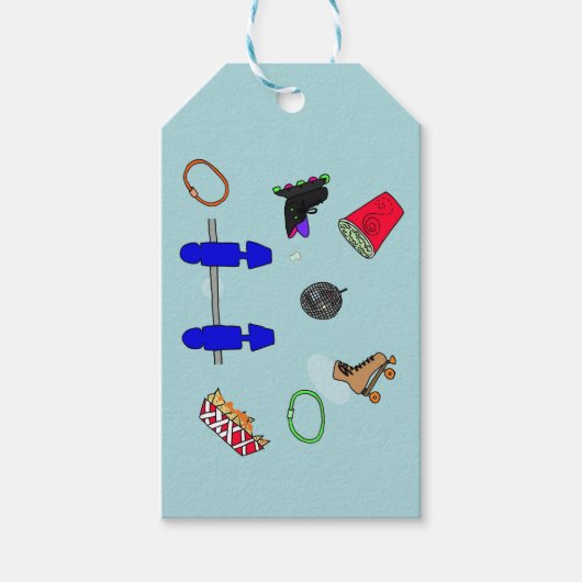 Roller Rink-tags Cadeaulabel (Voorkant)