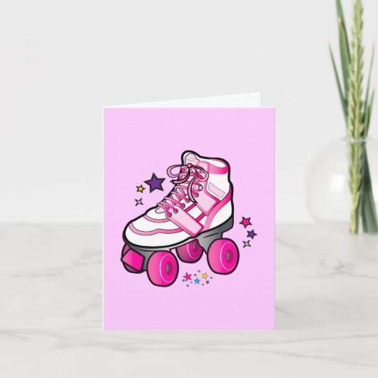 Roller Schaats Bedankt voor Coming to Party en Gif (Voorkant)