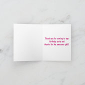 Roller Schaats Bedankt voor Coming to Party en Gif (Binnen)