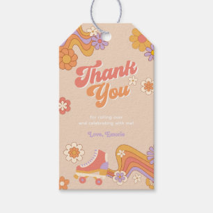Roller Schaats Birthday Favor Tag Cadeaulabel