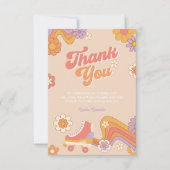 Roller Schaats Birthday Hartelijk dank Bedankkaart (Voorkant)