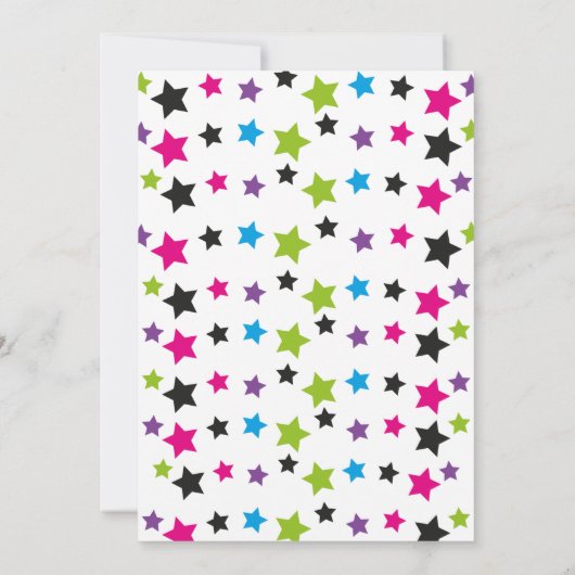 Roller Schaats Birthday Uitnodiging (Achterkant)