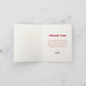 Roller Schaats Disco Verjaardagsfeestje Dank je ka Bedankkaart (Binnen)