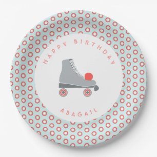 roller Schaats dot Papieren Bordje