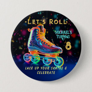 Roller Schaats, draaien 8 Ronde Button 7,6 Cm
