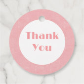 Roller Schaats en Pink Hearts verjaardagsfeestje v Bedankjes Labels (Achterkant)