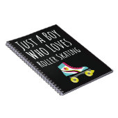 Roller Schaats Geschenken Voor Jongens Voor Kinder Notitieboek (Rechterzijde)