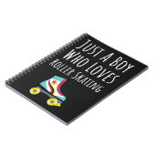 Roller Schaats Geschenken Voor Jongens Voor Kinder Notitieboek (Linkerzijde)