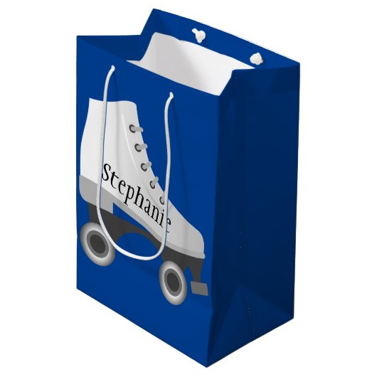 Roller Schaats Gift Bag Medium Cadeauzakje (Voorkant Gekanteld)