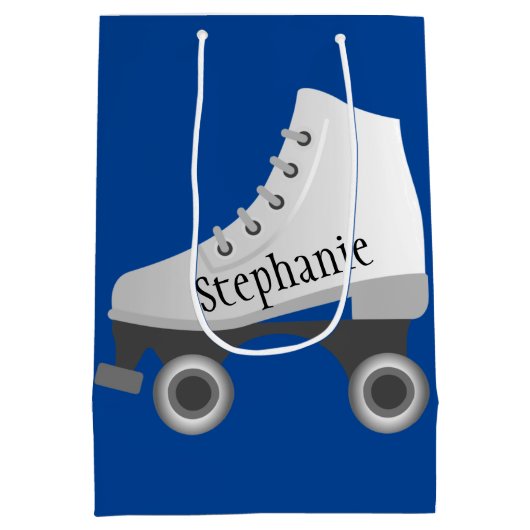 Roller Schaats Gift Bag Medium Cadeauzakje (Achterkant)