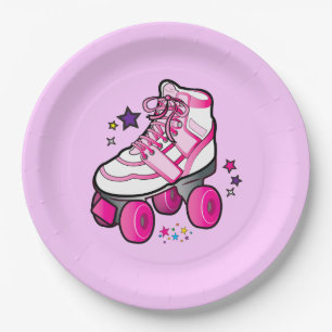 Roller Schaats Girl Papieren Bordje