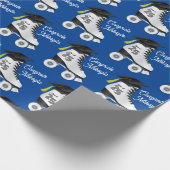 Roller Schaats Graduation Party Skating Rink Blauw Cadeaupapier (Hoek)