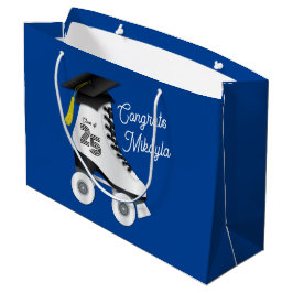 Roller Schaats Graduation Party Skating Rink Blauw Groot Cadeauzakje