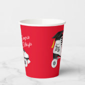 Roller Schaats Graduation Party Skating Rink Rood Papieren Bekers (Links)