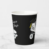 Roller Schaats Graduation Party Skating Rink Zwart Papieren Bekers (Links)