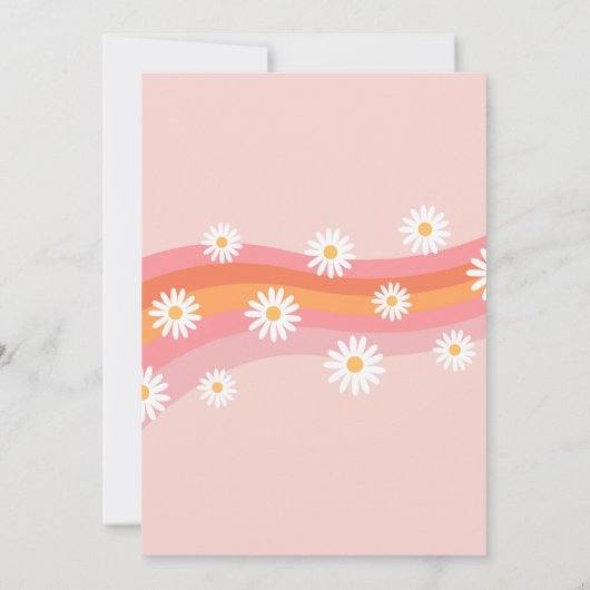 Roller Schaats Groovy Retro Birthday Uitnodigingen (Achterkant)