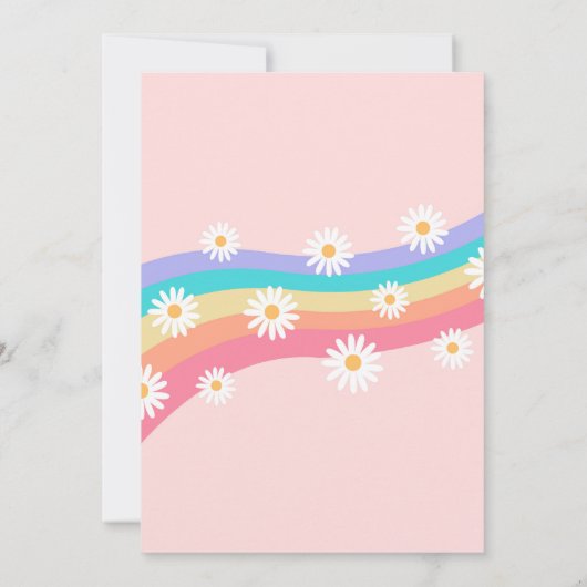 Roller Schaats Groovy Retro Birthday Uitnodigingen (Achterkant)