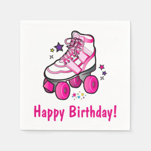 Roller Schaats Happy Birthday Servetten