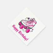 Roller Schaats Happy Birthday Servetten (Hoek)