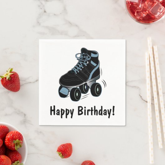 Roller Schaats Happy Birthday Servetten (Insitu)