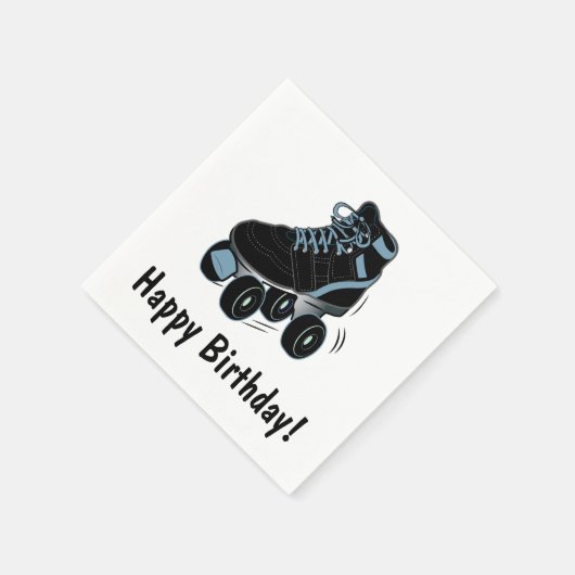 Roller Schaats Happy Birthday Servetten (Hoek)