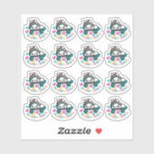 Roller Schaats Happy Mail Custom-Cut Vinyl Sticker (Vel)